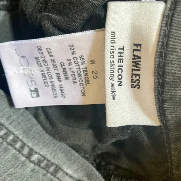 JOE'S JEANS Flawless - The Icon Mid Rise Skinny Ankle Robynn, size 25 - Picture 11 of 13